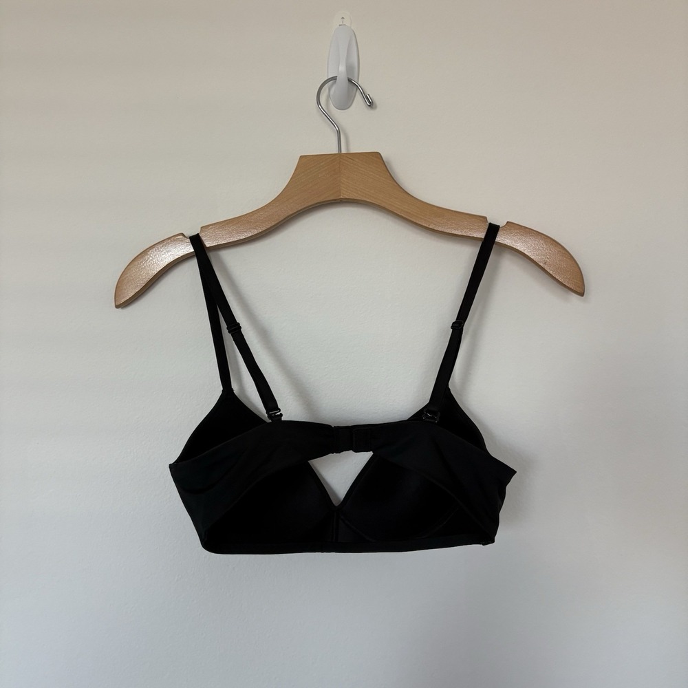 Gap Body Bra 34B Black Lightweight Lightly Padded Wireless Adjustable Straps - Picture 5 of 12